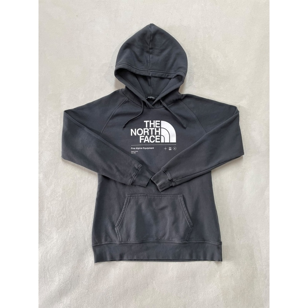 The North Face Womens Fine Alpine Equipment Hoodie Black Large Pullover Logo